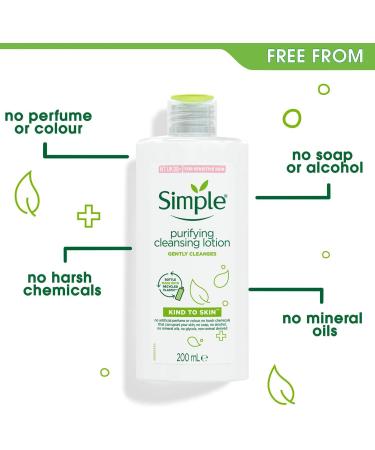 Simple Set of 6 Kind To Skin Purifying Cleansing Lotion 200 ml 1 Unit - Buy Online on GoSupps.com