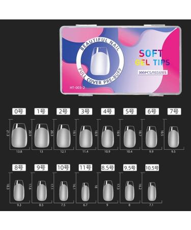 Ruarby Hand painted Press on Nails French Tip Unique Tips with Fashion Rainbow Discoloration Effect for a Custom Look - Buy Online on GoSupps.com