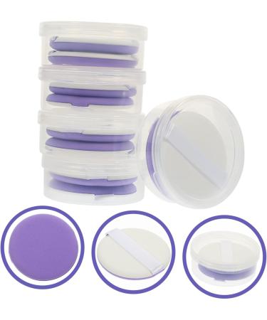 minkissy Face Powder Puff 5 Sets Puff Makeup Pads Esponjas Para Maquillaje Beauty Puffs Sponge Makeup Powder Puff Foundation Cream Puffs Powder Purple Hydrophilic Non-latex Non Latex - Buy Online on GoSupps.com