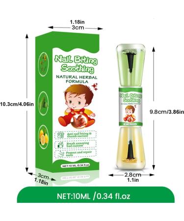 Anti Nail Biting Nail Polish - Thumb Sucking Stop Nails Polish Bitter Nail Water | Stop Biting Nails For Kids Adults | Natural Anti Nail Biting Polish Prevent Thumb Sucking And Stop Nail Biting 10 Ml - Buy Online on GoSupps.com