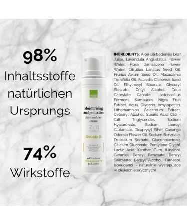 Avebio Double IT: Moisturizing & Protective Face & Eye Cream with Algae | 2in1 Formula | Proven Effectiveness | 50ml - Shop Internationally! - Buy Online on GoSupps.com