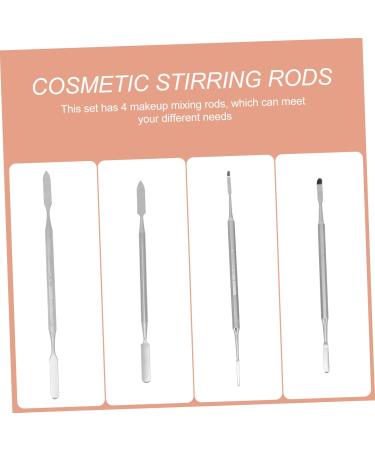 4 pi ces B tons Cosm tiques Acier Inoxydable Outils de M lange Maquillage et Manucure Spatules Multifonctions pour Salon et Usage Familial - Buy Online on GoSupps.com