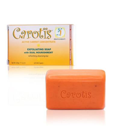 Carotis Exfoliating Soap 200g - Formulated to Restore Radiance and Eliminate Dead Skin Cells  with Vitamin A
