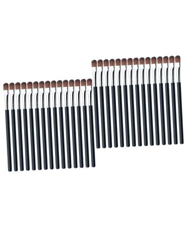 Healeved 50 Pcs Eye Shadow Brush Eye Brush Angled Makeup Brush Flat Makeup Brush Diffuser Eyeshadow Plastic