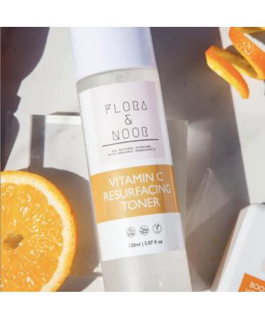 Shop Flora & Noor Vitamin C Resurfacing Facial Toner - Pore Minimizer & Anti-Aging with Hyaluronic & Glycolic Acid International Shipping Available - Buy Online on GoSupps.com