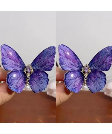 Chic Butterfly Hair Barrette Hair Jewelry Butterfly Hair Clip Stylish Headwear Hair Decorations Perfect for Hair Styling 02flying Butterfly - Buy Online on GoSupps.com