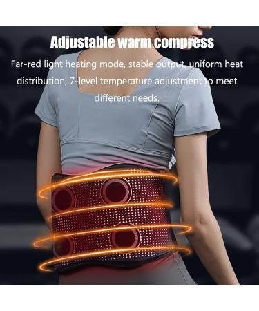 ThyxG Heated Waist Belt - Ultimate Back Support with 7 Speed Heat & 3 Vibration Modes for Waist Fatigue Relief - Buy Online on GoSupps.com