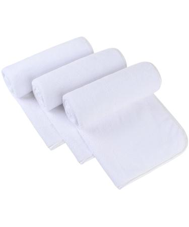 SINLAND Microfiber Hand Towel for Bathroom Super Soft Makeup Remover Cloth Washcloth for Home Spa Sports Face Cleansing Towel 16Inch x 30Inch White 3 Pack Whitex3 16Inch x 30Inch
