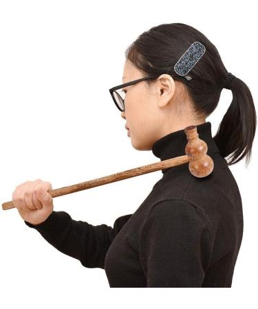 Wood Massage Hammer Stick - Manual Back Massage Device for Neck Shoulders & Muscles | Reduce Fatigue with Style 2 - Buy Online on GoSupps.com