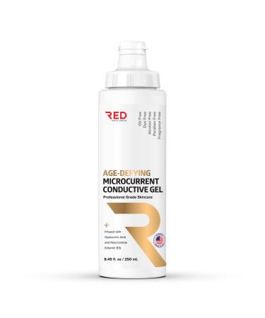 Age-Defying Microcurrent Conductive Gel with Hyaluronic Acid & Niacinamide (Vitamine B3) 8.45 fl oz - Long-Lasting Non-Greasy Hypoallergenic - 1 Bottle 8.45 fl oz / 250mL Age-Defying 8.45 Fl Oz (Pack of 1)