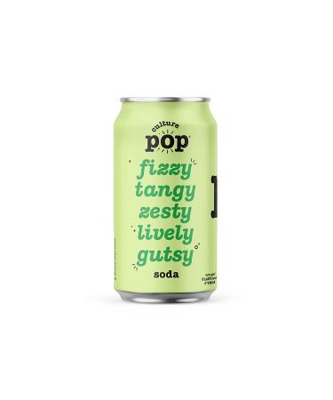 Culture Pop Soda: Sparkling Probiotic Vegan Drink, 40 Calories per Can, 12 Pack, 12 Fl Oz Cans, Zesty & Tarty Variety, Non-GMO, GF, No Added Sugar - Buy Online on GoSupps.com