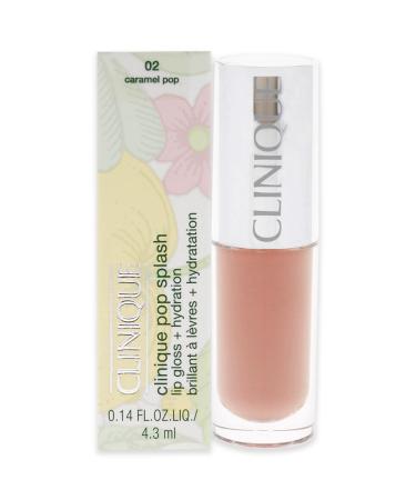 Clinique Pop Splash Lip Gloss  02 Caramel Pop 02 Carmel Pop 0.14 Fl Oz (Pack of 1)