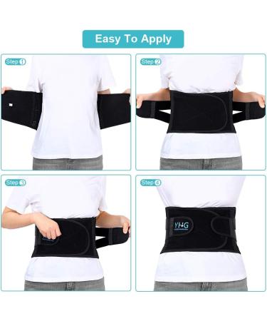Yosoo Health Gear Adjustable Lumbar Belt for Lower Back Pain Relief - XL - Sciatica Herniated Disc & Injury Prevention - Buy Online on GoSupps.com