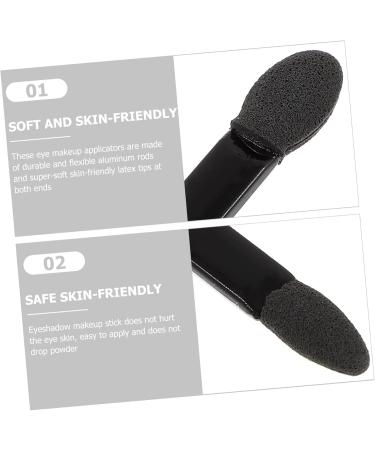 BIUDECO 50pcs Eye Shadow Applicator Professional Blending Dual Sided Eyeshadow Brush Kit Miss Disposable Set Size 2 Black - Buy Online on GoSupps.com