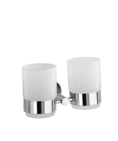 WENKO toothbrush cup holder Duo Bosio stainless steel shiny