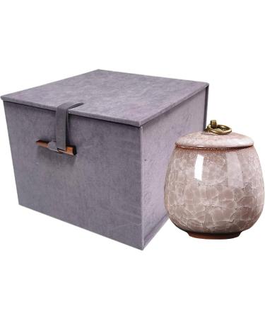 Mini Urns for Ashes Handicrafted Ceramic Ashes Urns for Dog Cat Small Pets Ashes Keepsake Memorial Gift Ashes Holder with Exquisite Box-Beige - Buy Online on GoSupps.com