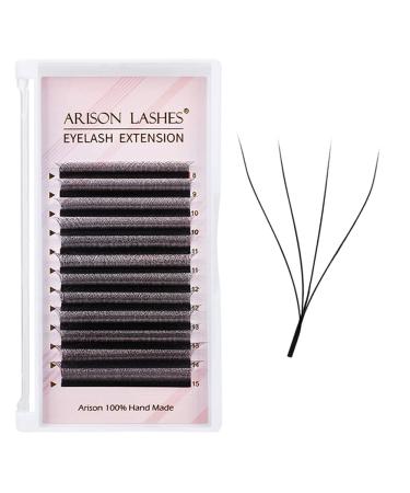 4d yy eyelash extensions 2Y shape webart prefabricated compartments of individual eyelash extensions (0.07c-8-15mm mixed) 1 piece (1 Pack) 4Y-07c-8-15mm - Buy Online on GoSupps.com
