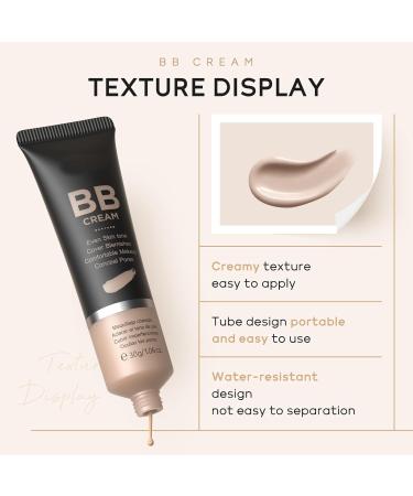 AKARY BB Cream Tinted Moisturizer 9Colors Moisturizes & Conceals Cover Blemishes & Pores Even Skin Tone Lighiweight Foundation Full Coverage Tinted Illuminator for All Skin Oil-Free 210 Medium - Buy Online on GoSupps.com