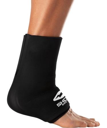 Shock Doctor SD40040 Flex Ice Therapy Ankle Compression Sleeve - Black L/XL | International Shipping Available - Buy Online on GoSupps.com