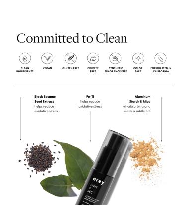 Arey Wait A Sec™ Dry Shampoo | Non-Aerosol Tinted Powder | Absorbs Oil Adds Volume & Reduces Aging | Vegan & Cruelty-Free (0.53 oz - Buy Online on GoSupps.com