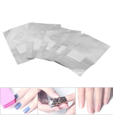  ZJchao 100pcs/Bag Aluminum Foil Sheets with Cotton Pads for Removing Gel Nail Polish Nail Art Manicure and Other Nail Polishes - Buy Online on GoSupps.com