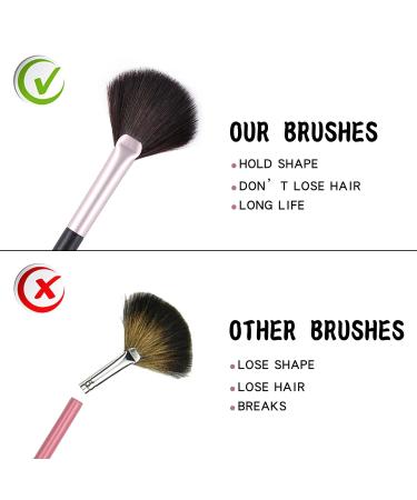 ENERGY Small Fan Brush - Professional Vegan Makeup Tool for Blush, Highlighter, and Setting Powder - Buy Online on GoSupps.com