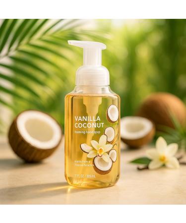 Foaming Hand Soap with Vanilla Coconut Aroma Lightweight Lather for Everyday Use Simple Pump Bottle Design 11 fl oz Size for Home or Office Sinks Hand Wash - Buy Online on GoSupps.com