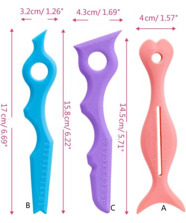 Versatile Silicone Eyebrow Aid Reusable Quick Stencil for Shape Eyebrows Eyeliner Eyeshadow Washable Defined Eyebrow Pink A - Buy Online on GoSupps.com