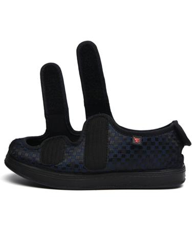 Buy Neuropathy Shoes for Women - Adjustable Extra Wide Diabetic Footwear Comfortable Breathable Design Indoor/Outdoor - Size 8.5 Dark Blue - Buy Online on GoSupps.com