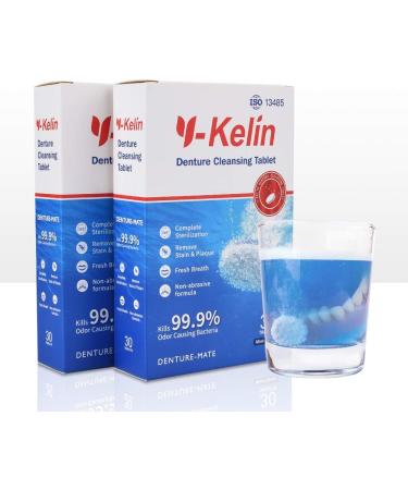Y-Kelin Overnight Denture Cleansing Tablets - 60 Tablets (Pack of 1) - Buy Online on GoSupps.com