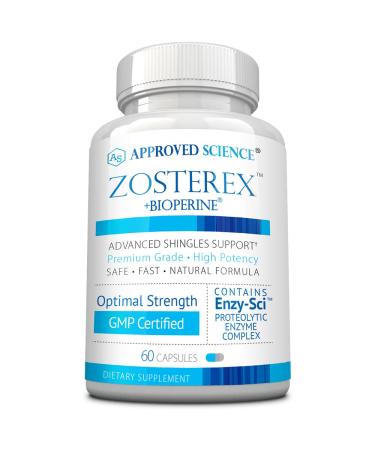 Approved Science Zosterex - Extra-Strength L-Lysine 1000mg, Vitamin B Complex, Zinc - Immune Support & Cold Sore Treatment - 60 Vegan Capsules - 1 Bottle 60 Count (Pack of 1)