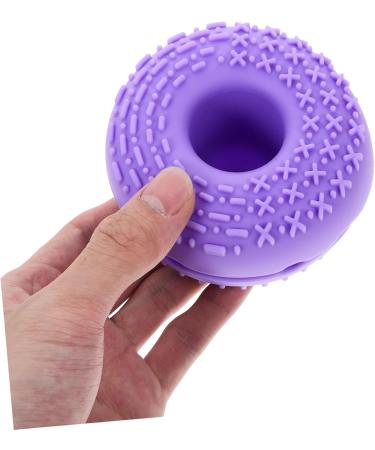 DRESSOOS Cleanser Brush Silica Gel Heating Cleaner Purple Makeup Brush Cleaner 8.3x8.3cm Purple - Buy Online on GoSupps.com