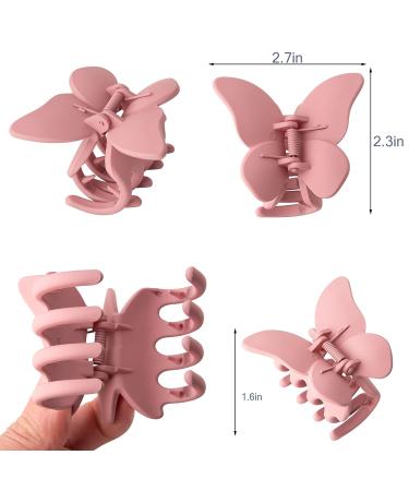 Bmobuo Butterfly Hair Clips - 5Pcs Cute Hair Claw Clips for Women, Y2K Accessories for Thick Hair - Buy Online on GoSupps.com