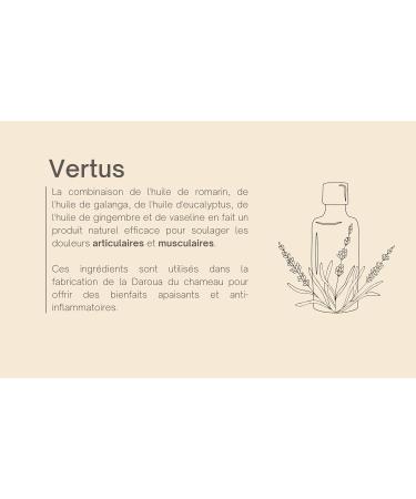 Baume de massage pour douleurs musculaires et articulaires - Baume de la graisse bosse du chameau - Baume effet chaud/froid - Baume de la Daroua - Pour sportifs - Relax - Dohne Al Jamal - 50 g - Buy Online on GoSupps.com