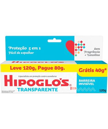 Pomada Ointment Hipoglos 4.3 Oz 120g Baby Diaper Rash Cream and Dry Skin Protectant Transparent