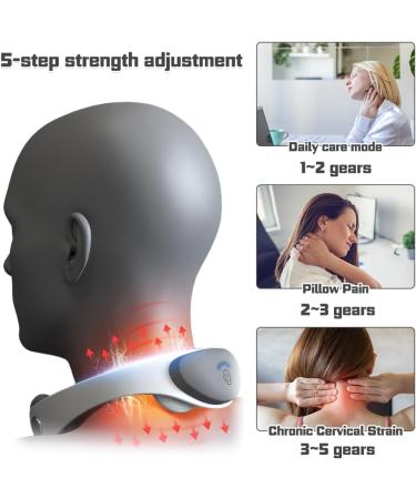 Intelligent Electrical Massage Device with Heat - ENS Elektro Neck Massage & Lymphvity - Portable 5 Modes Neck Massager for Home Office & Travel - Buy Online on GoSupps.com