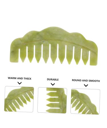 Beavorty Jade Scalp Massage Comb Set - 4 Pieces Hair Care Tools for Women | Handheld Face Washing & Relaxing Massage Device - Buy Online on GoSupps.com