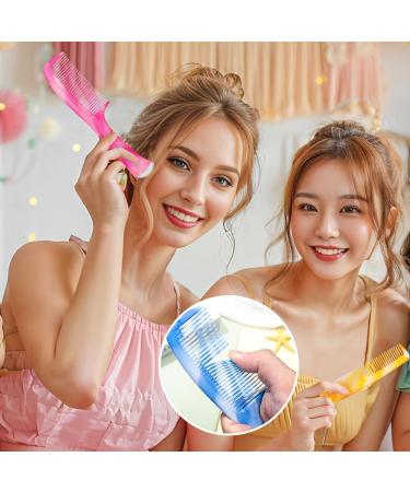 FHALLYNN 4 Pcs Plastic Hair Comb Set Hair Combs for Styling .Wide Tooth Comb Rat Tail Combs Fine Tooth Combs for Women and a Double-sided Comb Gifts for Women (pink) - Buy Online on GoSupps.com