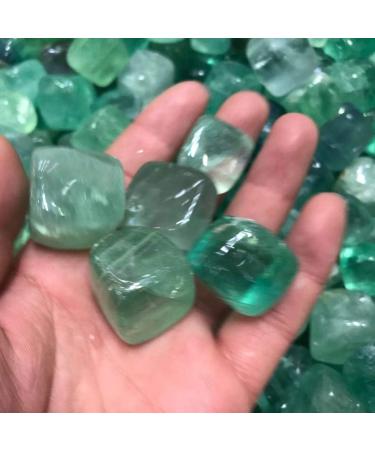10pc Rough Natural Crystal Quartz Cube Stone Decoration Green Fluorite Quartz Tumbled for Ornaments Gifts Natural Stones and Minerals - Buy Online on GoSupps.com