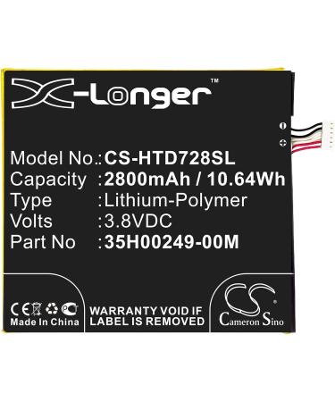Replacement Battery 35H00249-00M/35H00249-02M for D728 Series | 3.8V 2800mAh | International Shipping Available - Buy Online on GoSupps.com