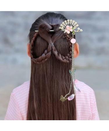 URFEDA Women's Flower Hair Stick Chinese Hair Stick with Long Tassel Plum Blossom Butterfly Hair Sticks Shiny Rhinestone Metal Vintage Hair Sticks Elegant Chinese Hair Stick Hair Accessories - Buy Online on GoSupps.com
