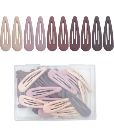 30 Cute Matte Hair Clips for Girls | Multi-Colored Hair Accessories with Box | Perfect for Fine & Thick Hair - Buy Online on GoSupps.com