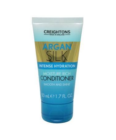 Creighton's argan smooth moisturizing conditioner (50 ml travel size mini) - professionally formulated with argan oil from Morocco fills moisture for strength and shine for all hair types