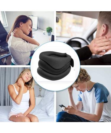 Ergonomic Neck Support Brace for Pain Relief - Soft Foam Collar for Stabilizing Vertebrae & Sleeping Comfort - Grey - Buy Online on GoSupps.com