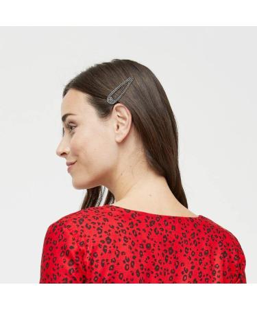 Buy PCS Glitter Rhinestone Hair Clips - Stylish Snap Hair Accessories for Ladies Women & Girls (Black) | International Shipping Available - Buy Online on GoSupps.com