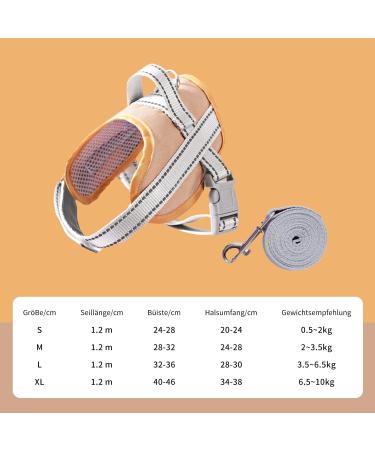 Fueegue Cat Harness with Leash - Escape Proof Adjustable Soft for Cats & Dogs - Khaki XL - Buy Online on GoSupps.com