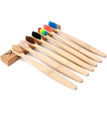 Irfora Natural Bamboo Toothbrush - Soft Bristles Biodegradable & Eco-Friendly Toothbrush for Men & Women - Blue - Buy Online on GoSupps.com