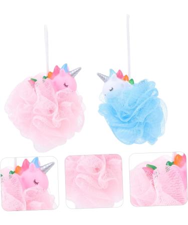 Shop Cabilock Unicorn Bath Ball Toys - 2Pcs Exfoliating Mesh Scrubbers for Kids | Perfect for Spa & Shower - Buy Online on GoSupps.com