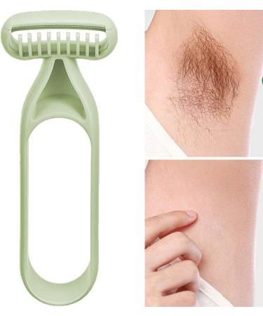 Haowul Women s Manual Razor for Armpit & Bikini Hair Removal - Green Cosmetic Tool for Smooth Legs - Buy Online on GoSupps.com