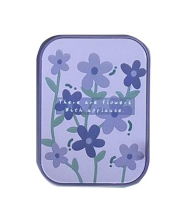 Agoneir contact lens container contact lens container travel set with distant tool tweezers mirror solution bottle portable storage box for everyday use violet 81*60*22mm